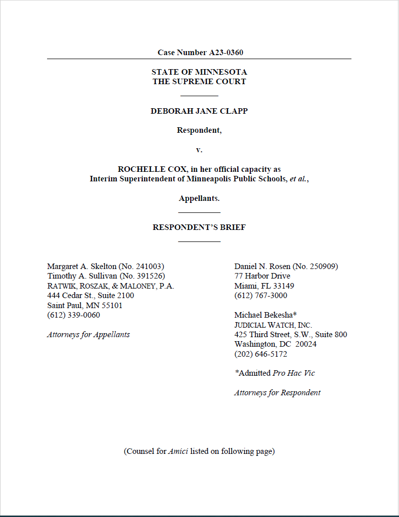 Clapp v Cox Mn Public Schools Supreme Ct 12454 036...