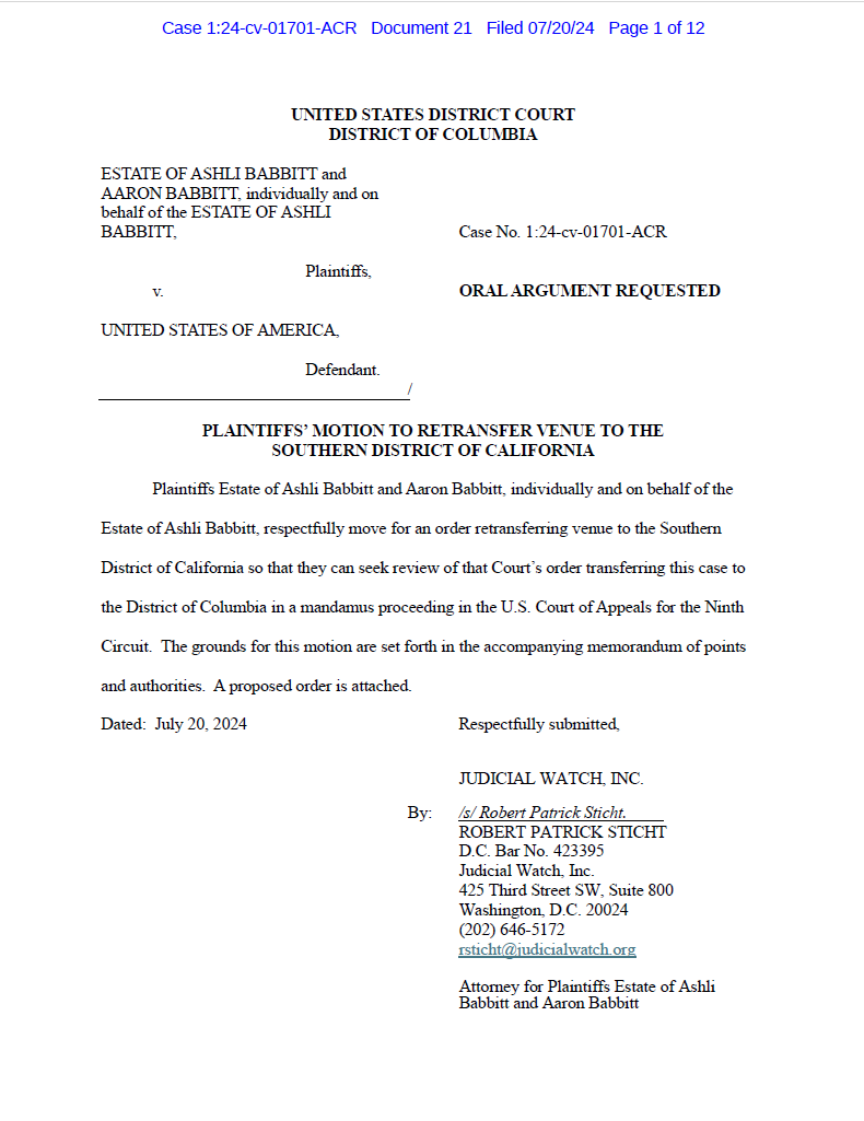 Babbitt v. U.S.A. Transfer plaintiff docs 21 23 24...
